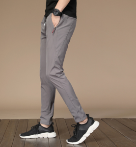 Quần vải nam cao cấp, cạp chun, có khóa túi tiện lợi - Q01