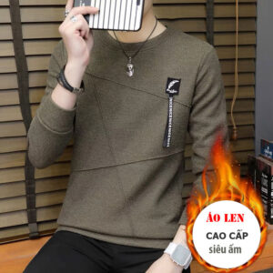 Áo len nam dài tay, cổ tròn, áo thu đông siêu đẹp - AL35