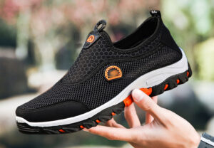 Giày lười nam dáng thể thao, vải lưới thoáng khí, đế siêu bền btg146