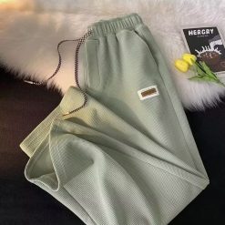 Quần Dài Nữ Xuân Hè Dáng rộng, Đường Phố, Thể Thao Tổ Ong Unisex QN26